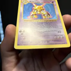 Pokemon Alakazam Base Set (Shadowless) Holo 1/102 80 HP 1999 - Image 4