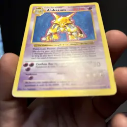 Pokemon Alakazam Base Set (Shadowless) Holo 1/102 80 HP 1999 - Image 5