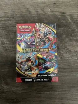 Pokemon TCG Mega Evolution Booster Bundles New Sealed 6 Packs - Image 1