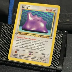 1999 1st Edition Non Holo Pokemon Fossil Ditto NM Or Better 🔥👀 - Image 2
