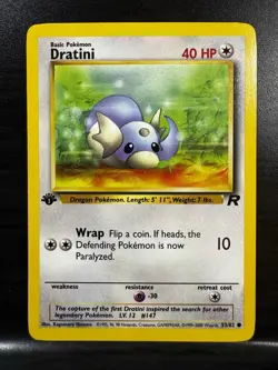Pokemon TCG | Dratini - 53/82 | Team Rocket | 1st Edition | NM - Image 1