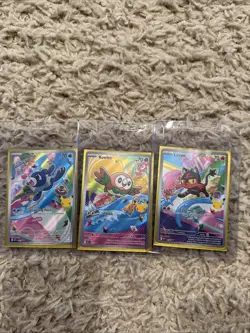 Popplio Rowlet Litten MEP 043 044 045 Pokemon 30th Anniversary First Partner - Image 1