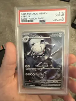 Pokemon Steelix #150 Illustration Rare Mega Evolution PSA 10 - Image 1