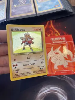 Pokemon WOTC Hitmonchan 7/102 Base Set UNLIMITED Holofoil Rare Lp+ VLP 013 - Image 1