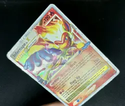 2007 Infernape LV. X Black Star Promo Damaged DP10 Pokemon Creased* 🔥 - Image 2