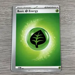 Pokemon Miscut Error Grass Energy Mega Evolution MEE 001 Misprint Alignment Dot - Image 1