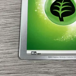 Pokemon Miscut Error Grass Energy Mega Evolution MEE 001 Misprint Alignment Dot - Image 2