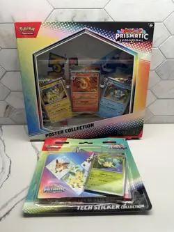 Pokemon Prismatic Poster Poster Collection And Prismatic Tech Sticker Sealed 💎 - Image 1