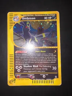 Pokemon Umbreon Aquapolis Holo Rare #H29 Eng - Image 1