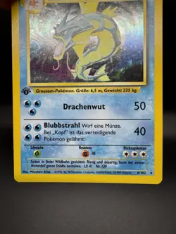 German Pokemon TCG Garados Gyarados 6/102 Base Set 1st Edition Holo Rare LP - Image 4