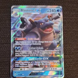 Pokemon TCG Blastoise GX 35/214 Sm-Unbroken Bonds Stage 2 240HP Ultra Rare Holo - Image 1