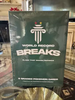 World Record Breaks: 5 Guinness Graded Pokemon slabs - SEALED/NEW - Image 1