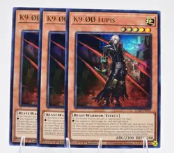 3x K9-00 Lupis - JUSH-EN034 - Ultra Rare - 1st ed - NM - Yu-Gi-Oh - Image 1