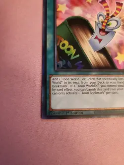 Yugioh Toon Bookmark TOCH-EN003 (Collectors Rare) 1st Edition N/M - Image 2
