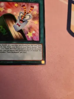 Yugioh Toon Bookmark TOCH-EN003 (Collectors Rare) 1st Edition N/M - Image 5