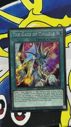 The Gaze of Timaeus MZMU-EN013 SECRET RARE 1st EDITION Yugioh - Image 3