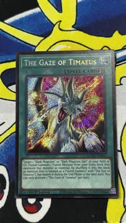The Gaze of Timaeus MZMU-EN013 SECRET RARE 1st EDITION Yugioh - Image 5