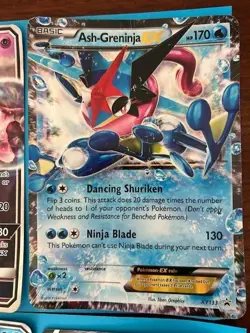 Jumbo Pokemon Cards Lot Of 4: Ash-Greninja EX;Dragonite V;Blastoise GX;Mewtwo GX - Image 2