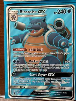 Jumbo Pokemon Cards Lot Of 4: Ash-Greninja EX;Dragonite V;Blastoise GX;Mewtwo GX - Image 5