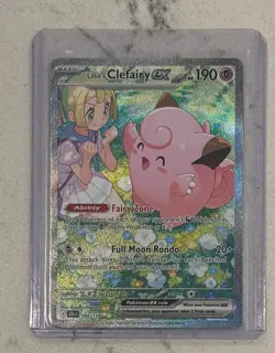 Pokemon TCG Lillie's Clefairy EX Card 184/159 Journey Together Series Pack Fresh - Image 1