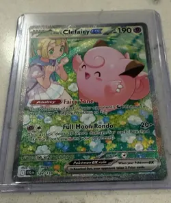 Pokemon TCG Lillie's Clefairy EX Card 184/159 Journey Together Series Pack Fresh - Image 3