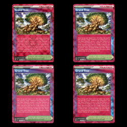 4x Grand Tree 136 Scarlet Violet Series Stellar Crown 2024 Pokemon Cards Playset - Image 1