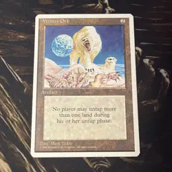 Magic the Gathering (MTG) Vintage 4th edition Winter Orb 1995 LP - Image 1