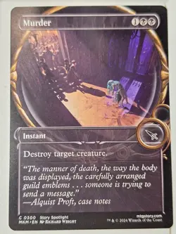 Murder - Showcase - Murders At Karlov Manor - Magic the Gathering MTG Nice! - Image 1
