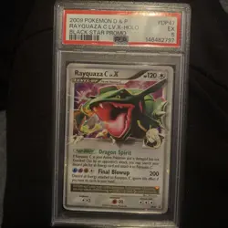 2009 POKEMON DIAMOND & PEARL BLACK STAR PROMO #DP47 RAYQUAZA C LV.X-HOLO PSA 5 - Image 1