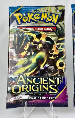XY Ancient Origins Booster Packs Art Set Factory Sealed Pokemon Cards 4 Packs - Image 2