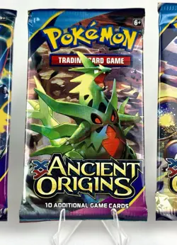 XY Ancient Origins Booster Packs Art Set Factory Sealed Pokemon Cards 4 Packs - Image 4