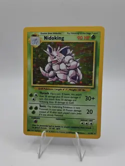 Nidoking 11/102 Base Set Holo Rare - Pokemon TCG - MP - Image 1