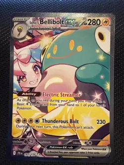 Pokemon Iono's Bellibolt EX 183/159 Sv09 Journey Together Holo Spec Illustration - Image 1