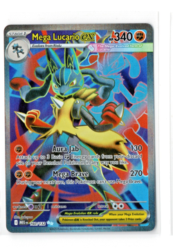Mega Lucario ex 160/132 Full Art Holo Ultra Rare Pokemon TCG Mega Evolution - NM - Image 2