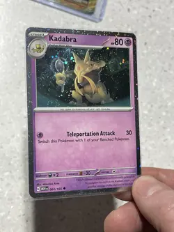 Pokemon TCG Kadabra 064 Cosmos Holo Promo w/ Swirl NM/M (A) - Image 3