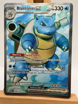 Pokemon TCG - S&V 151 - 184/165 Blastoise ex - Ultra Rare - NM/M - Image 1