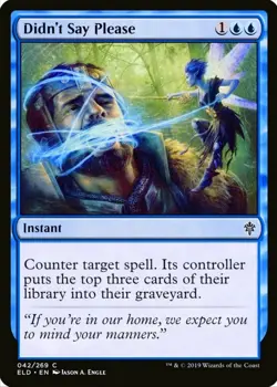 X 1 Didn't Say Please NM Throne of Eldraine 042 MTG Magic The Gathering - Image 1