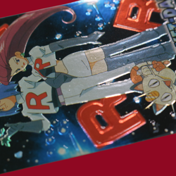 TEAM ROCKET (ROCKET-DAN) JAPANESE MEIJI EMBOSSED PROMO FOIL POKEMON--PITTING - Image 2