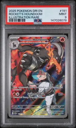 2025 POKEMON DRI EN-DESTINED RIVALS | ILLUSTRATION RARE TEAM ROCKET'S HOUNDOOM - Image 1