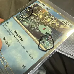 Double SWIRL 🌀 Wooper #155 Cosmos Holo Black Star Promo Pokemon Scarlet/Violet - Image 3