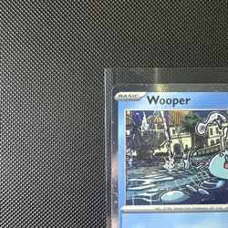 Double SWIRL 🌀 Wooper #155 Cosmos Holo Black Star Promo Pokemon Scarlet/Violet - Image 5