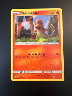 CHARMANDER 4/18 DETECTIVE PIKACHU POKEMON HOLO NM - Image 1