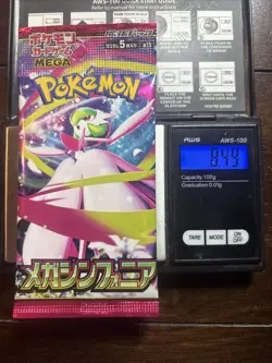 Heavy 8.49g Pokemon Sealed Mega Symphonia Japanese Booster Pack - Image 1