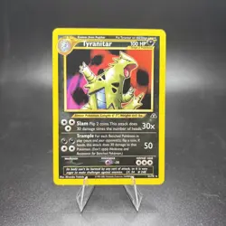 2001 POKEMON TCG NEO DISCOVERY 31/75 TYRANITAR UNLIMITED RARE NEAR MINT -j - Image 1