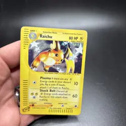 Raichu 25/165 - Expedition Holo Rare - Swirl 🔥🔥 - Pokemon Vintage TCG LP/MP -g - Image 4
