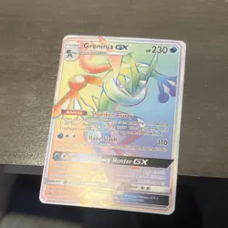 Pokemon Greninja GX 133/131 Secret Rare Full Art Holo Sm-Forbidden Light 230 HP - Image 1