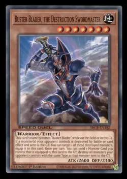 Yugioh Buster Blader, the Destruction Swordmaster #SBCB-EN182 Battle City LP - Image 1