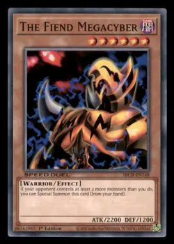 Yugioh The Fiend Megacyber #SBCB-EN148 Speed Duel: Battle City Box LP - Image 1