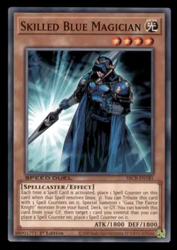 Yugioh Skilled Blue Magician #SBCB-EN181 Speed Duel: Battle City Box LP - Image 1