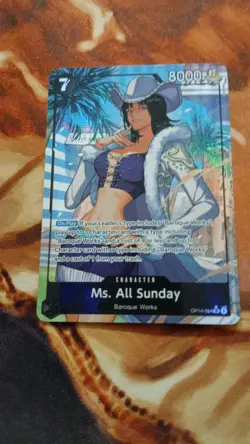 One Piece The Azure Sea’s Seven Ms. All Sunday OP14-084 Alt Art NM English - Image 1
